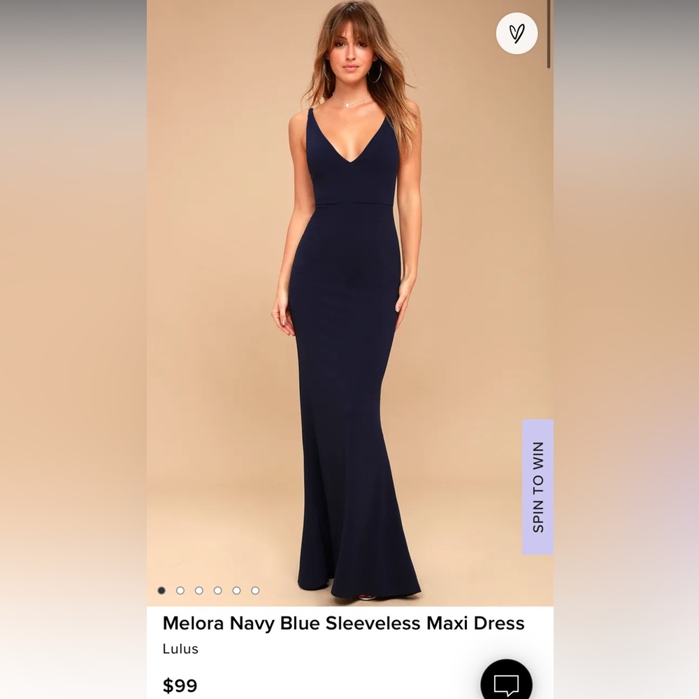 Lulu’s Melora Navy Dress